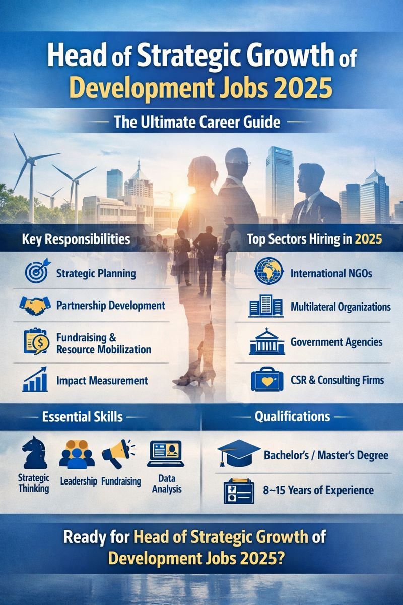 Head of Strategic Growth of Development Jobs 2025 Join Now